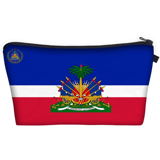 Haiti Pride Makeup/Vanity Bag